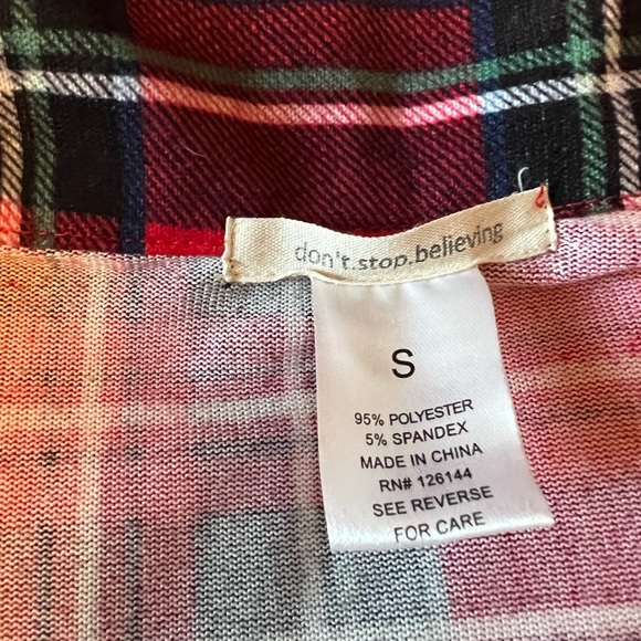 The Bay - red and black plaid shirt - Picture 2 of 9